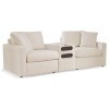 Modmax Oyster Loveseat w/ Audio Console