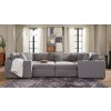 Modmax Granite 6-Piece U-Shaped Sectional