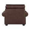 Franklin Living Room Set (Dark Brown)