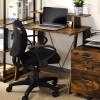Nypho Writing Desk (Weathered Oak/ Black)