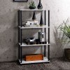 Nypho Bookshelf (Antique White/ Black)