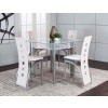 Valencia Square Counter Height Dining Room Set (White)