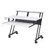 Suitor Computer Desk (White/ Black)