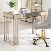 Critter Writing Desk (Smoky Mirrored/ Champagne)