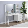 Souza White Makeup Vanity w/ LED Mirror