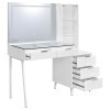 Souza White Makeup Vanity w/ LED Mirror