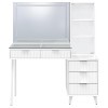 Souza White Makeup Vanity w/ LED Mirror