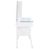 Souza White Makeup Vanity w/ LED Mirror