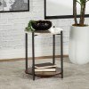 Gunmetal Accent Table