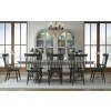 Belhaven Trestle Dining Room Set w/ Black Windsor Chairs