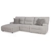 Acklen Place Pewter 3-Piece Power Reclining Left Chaise Sectional