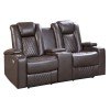 Caelan Power Reclining Loveseat w/ Console and Power Headrests