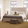 Symmetry Incline Fabric Medium Footboard Bed
