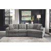 Logansport 2-Piece Sectional w/ Pull-Out Ottoman