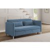 Greenway Convertible Studio Sofa w/ Pull-out Bed (Blue)
