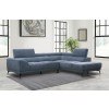 Medora 2-Piece Sectional w/ Right Chaise (Blue)