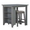Brook Creek 3 Piece Counter Height Dinette (Gray)