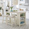 Brook Creek 5-Piece Counter Height Dining Room Set (White)