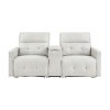 Salida Power Reclining Loveseat w/ Console and Power Headrests