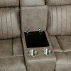 Centeroak Reclining Loveseat w/ Console (Sandy Brown)