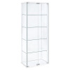 Delphinium White Curio Cabinet