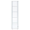 Delphinium White Curio Cabinet