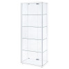 Delphinium White Curio Cabinet