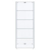 Delphinium White Curio Cabinet