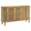 Ervine 3-Door Rope Panel Accent Cabinet