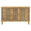 Ervine 3-Door Rope Panel Accent Cabinet