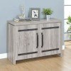 Rustic Grey Accent Cabinet