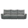 Tesoro Power Reclining Sofa w/ Power Headrests (Dark Gray)