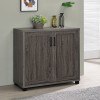Weathered Grey Accent Cabinet