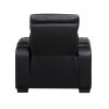 Fairway Black Power Recliner w/ Power Headrest and LED Lighting