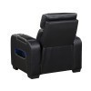 Fairway Black Power Recliner w/ Power Headrest and LED Lighting