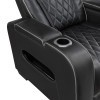 Fairway Black Power Recliner w/ Power Headrest and LED Lighting
