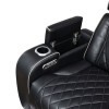 Fairway Black Power Recliner w/ Power Headrest and LED Lighting