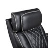 Fairway Black Power Recliner w/ Power Headrest and LED Lighting
