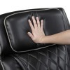 Fairway Black Power Recliner w/ Power Headrest and LED Lighting