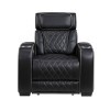Fairway Black Power Recliner w/ Power Headrest and LED Lighting
