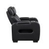 Fairway Black Power Recliner w/ Power Headrest and LED Lighting