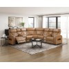 Fairway Brown Power Reclining Sectional Set