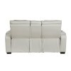 Fairway Taupe Power Reclining Loveseat w/ Console, Power Headrests and LED Lighting
