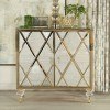 Accent Cabinet w/ Lattice Patterned Fronts