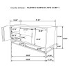Zara 57 Inch Accent Cabinet