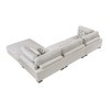 Tinley Beige 4-Piece Modular Sectional w/ Ottoman