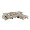 Tinley Brown 4-Piece Modular Sectional w/ Ottoman