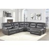 Dyersburg Power Reclining Sectional w/ Right Chaise (Gray)