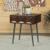 Dark Brown Accent Table