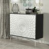 Black and Silver Accent Cabinet